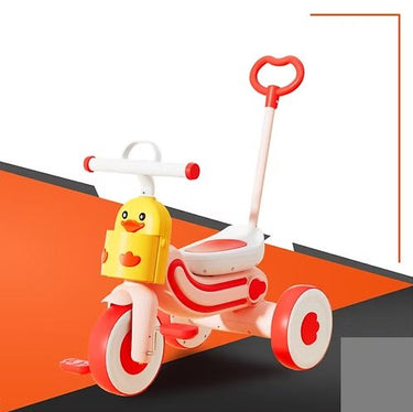 Kids Duck Themed Ride-on Tricycle With Light & Music - Pink
